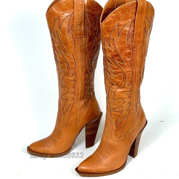 Jessica Simpson Alan Cowboy Cowgirl Boots - Women's 9B Excellent Condition - Picture 11 of 15